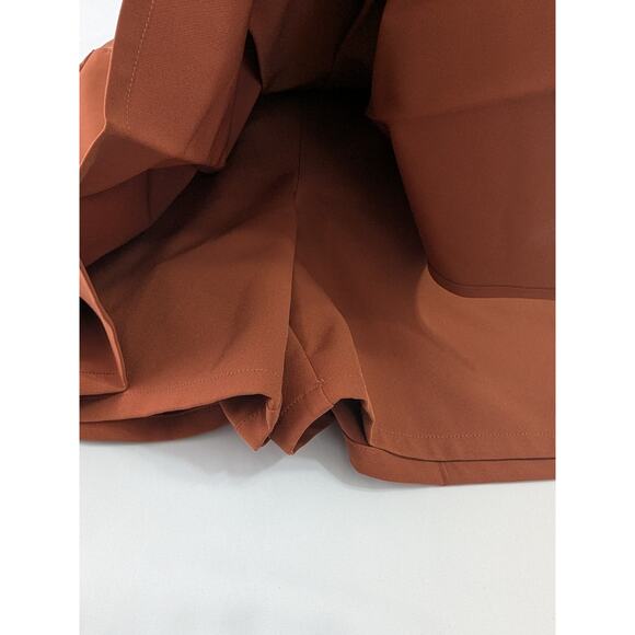 Athleta Endless Pleated Skort In Rust Orange Tennis Golf Athleisure Womens 8 New - Picture 6 of 12